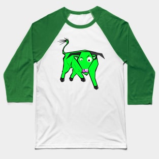 Green bull Baseball T-Shirt